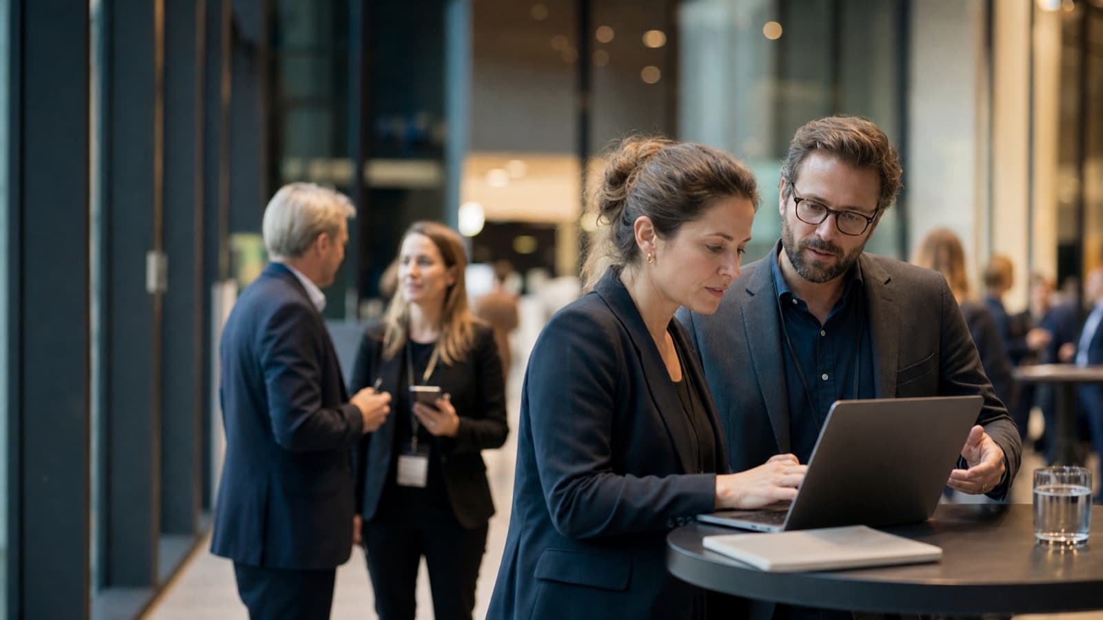 Persönliche Event-Marketing-Beratung im Konferenzumfeld