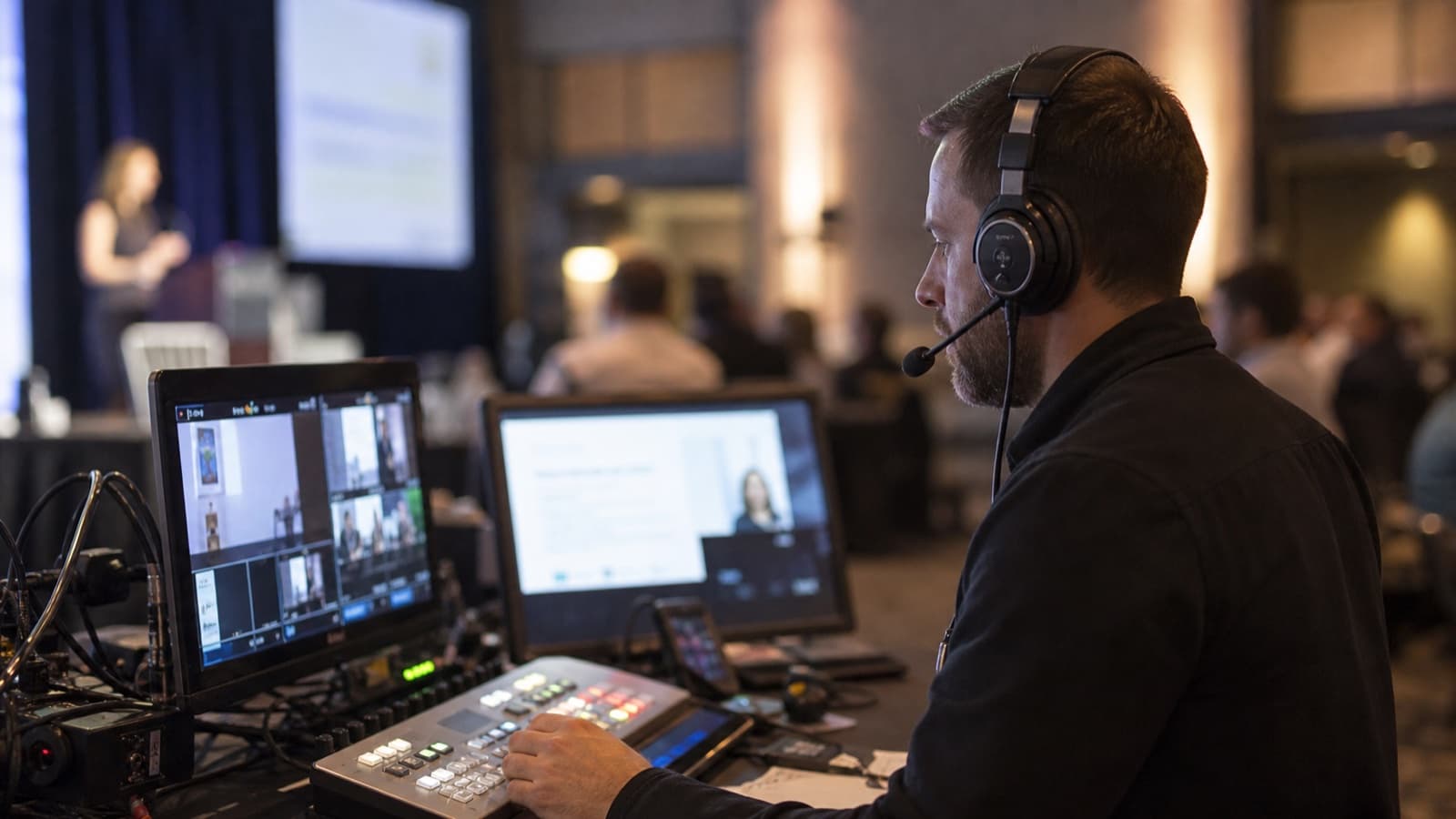 Kameratechnik und Bildregie bei einer professionellen Liveproduktion